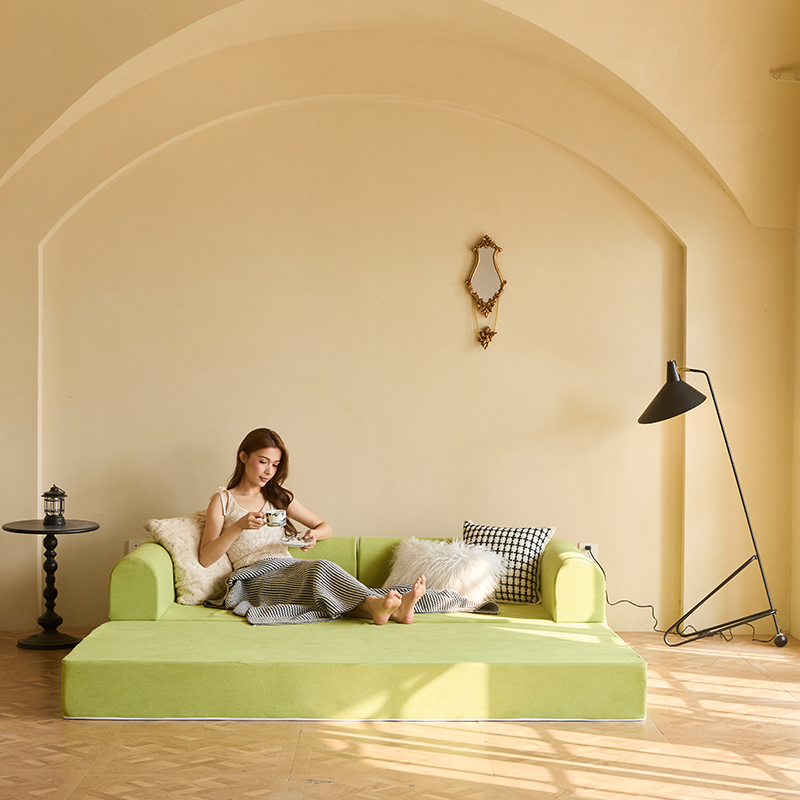 Sofá convertible plegable de espuma viscoelástica